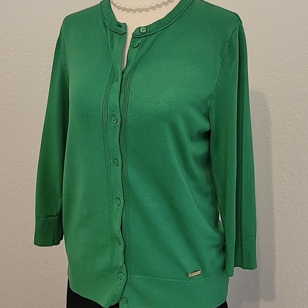 Ellen Tracy Vibrant Green Knitwear